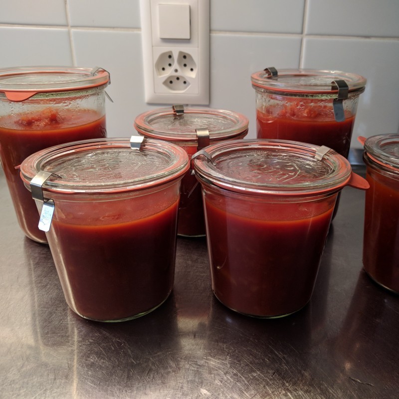 Tomatensauce auf Vorrat – Vegane Rezepte auf 100Affen.de