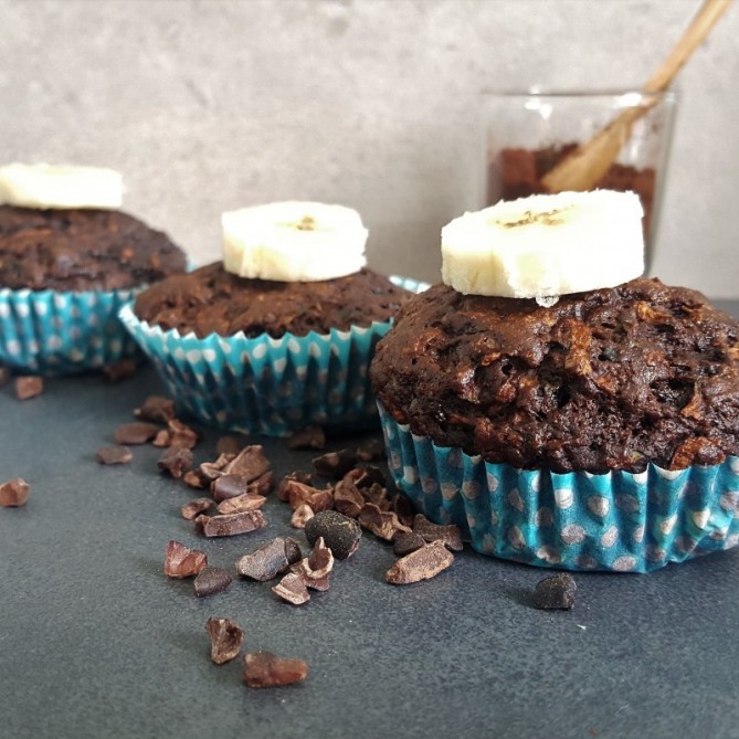 Zucchini Schoko Muffins – Vegane Rezepte auf 100Affen.de