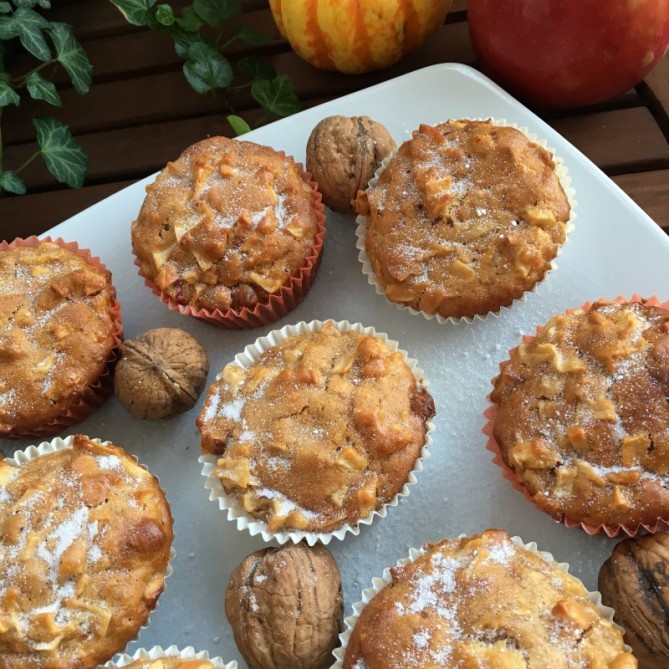 Apfel Nuss Muffins Vegane Rezepte Auf Affen De